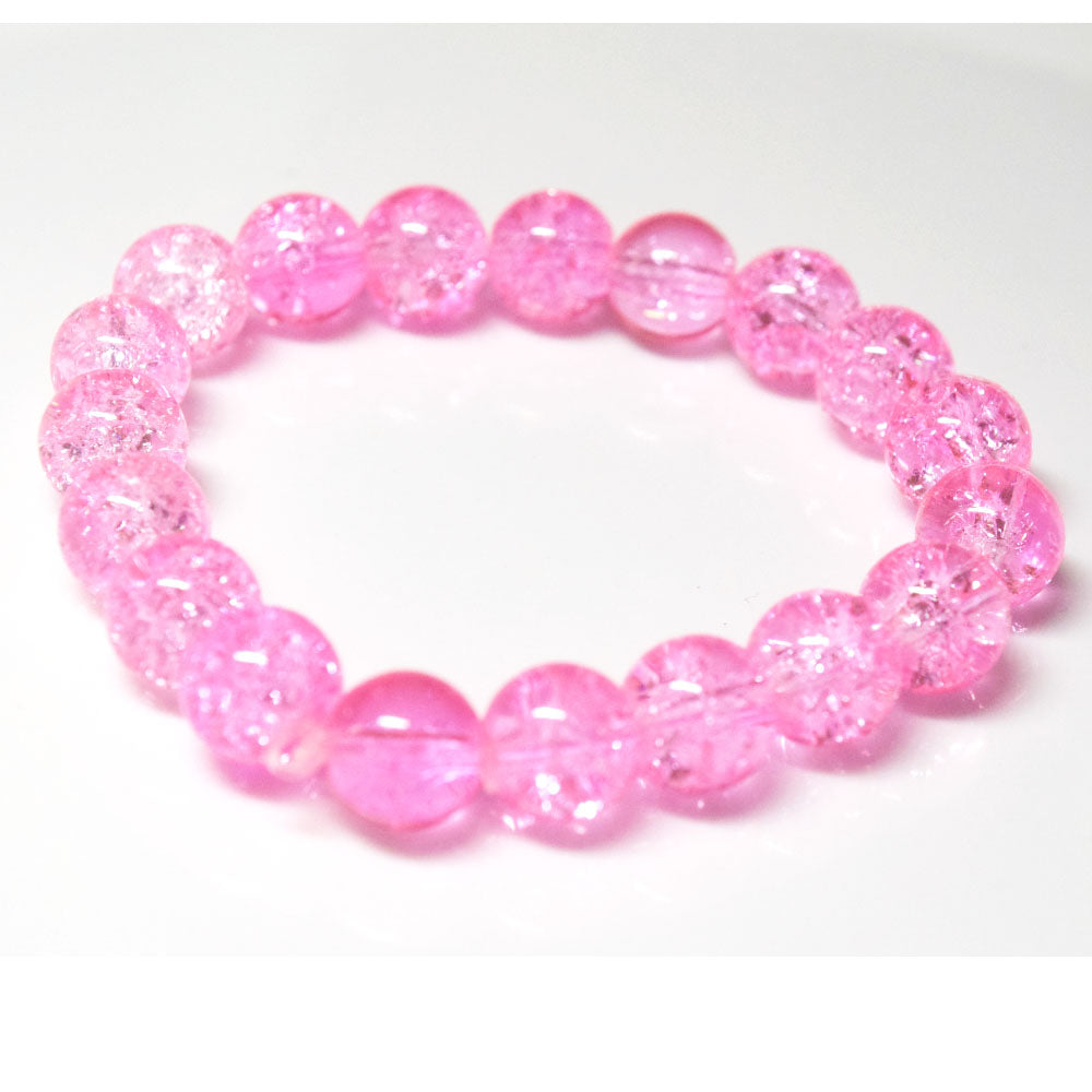 cheap handmade 10mm glass made stone like beads beaded bracelet jewelry