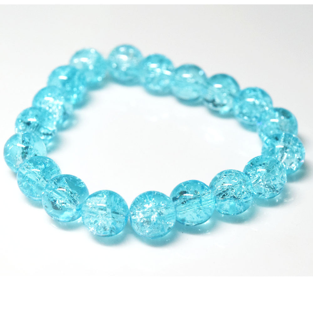 cheap handmade 10mm glass made stone like beads beaded bracelet jewelry