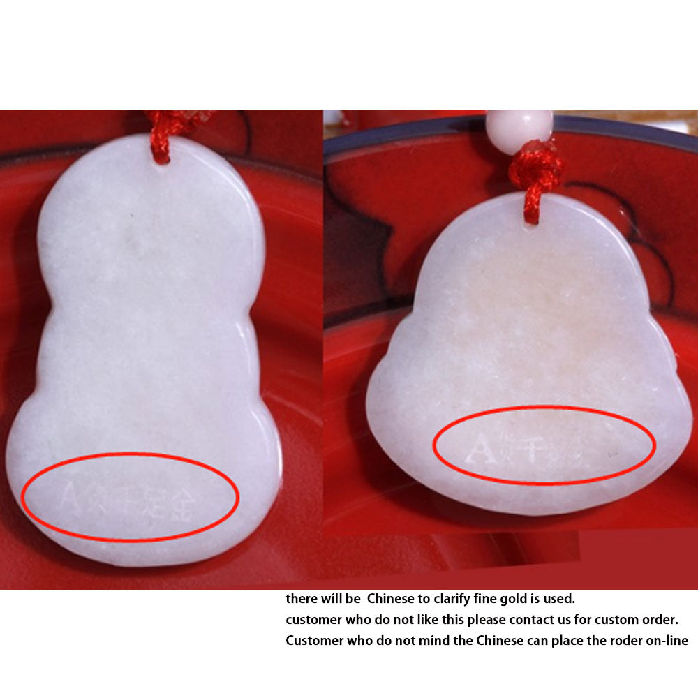 A grade Chinese jade stone fine 24k gold buddha buddha and Avalokitesvara jade Pendant Necklace Jewelry Wholesale