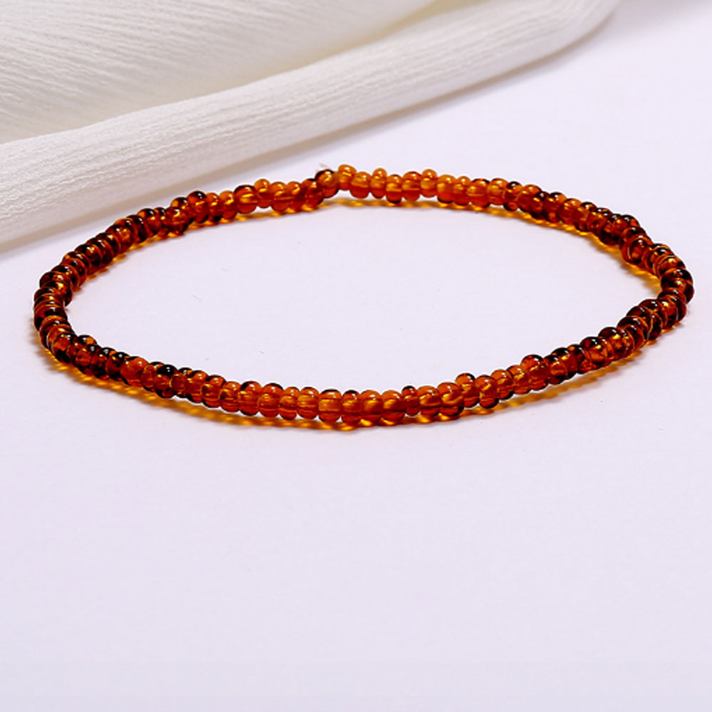 wholesale elastic cord glass bead african beaded anklets jewelry