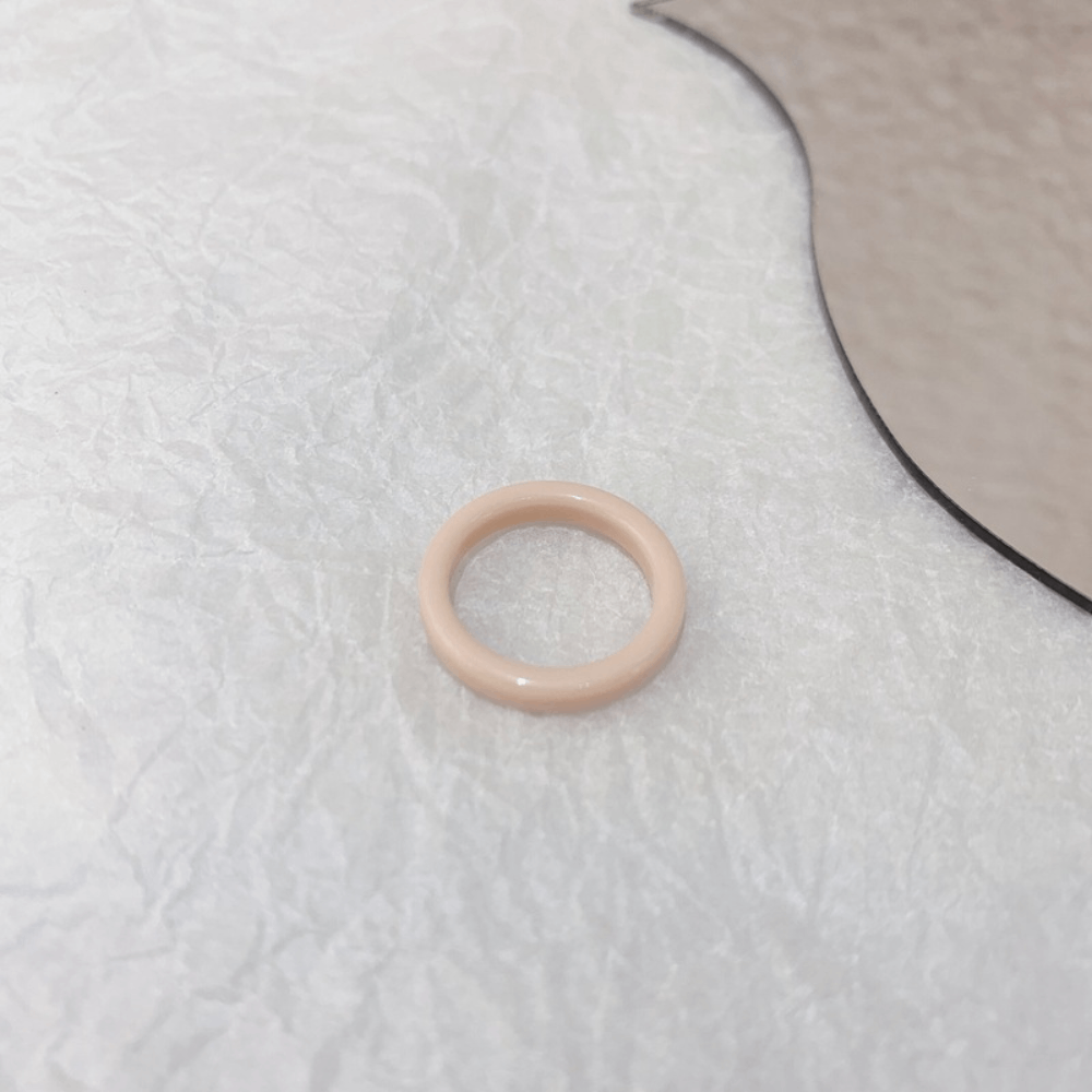 Wholesale Korean style chunky design open cuff resizable candy color blank plastic acrylic resin finger ring jewelry unisex