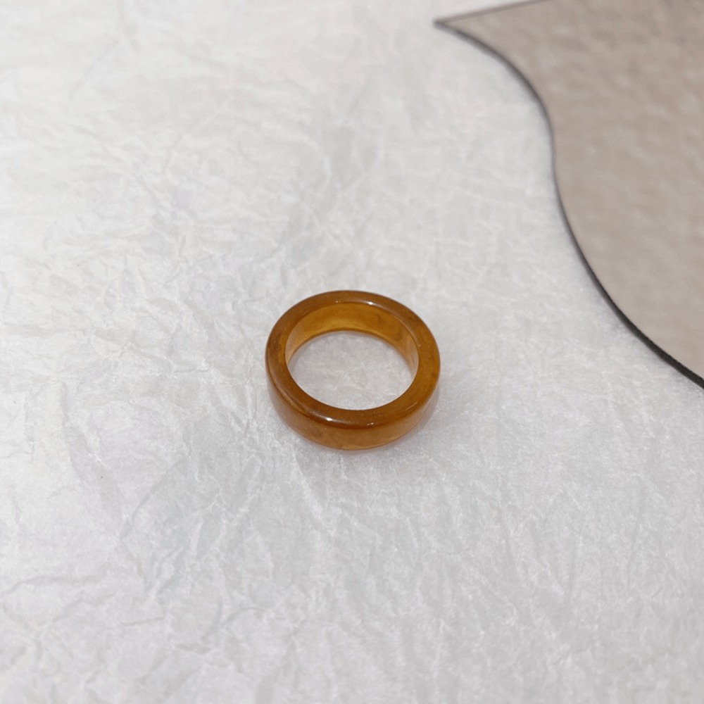 Wholesale Korean style chunky design open cuff resizable candy color blank plastic acrylic resin finger ring jewelry unisex