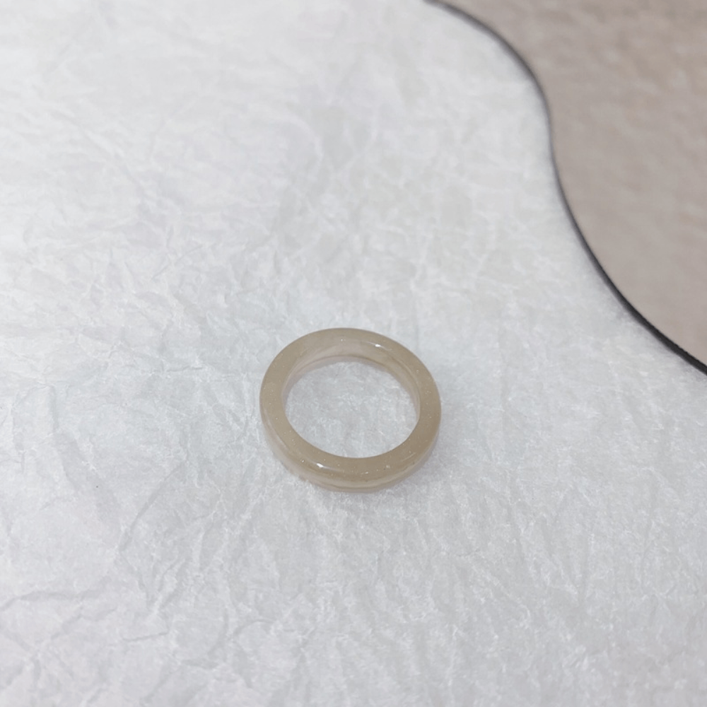 Wholesale Korean style chunky design open cuff resizable candy color blank plastic acrylic resin finger ring jewelry unisex