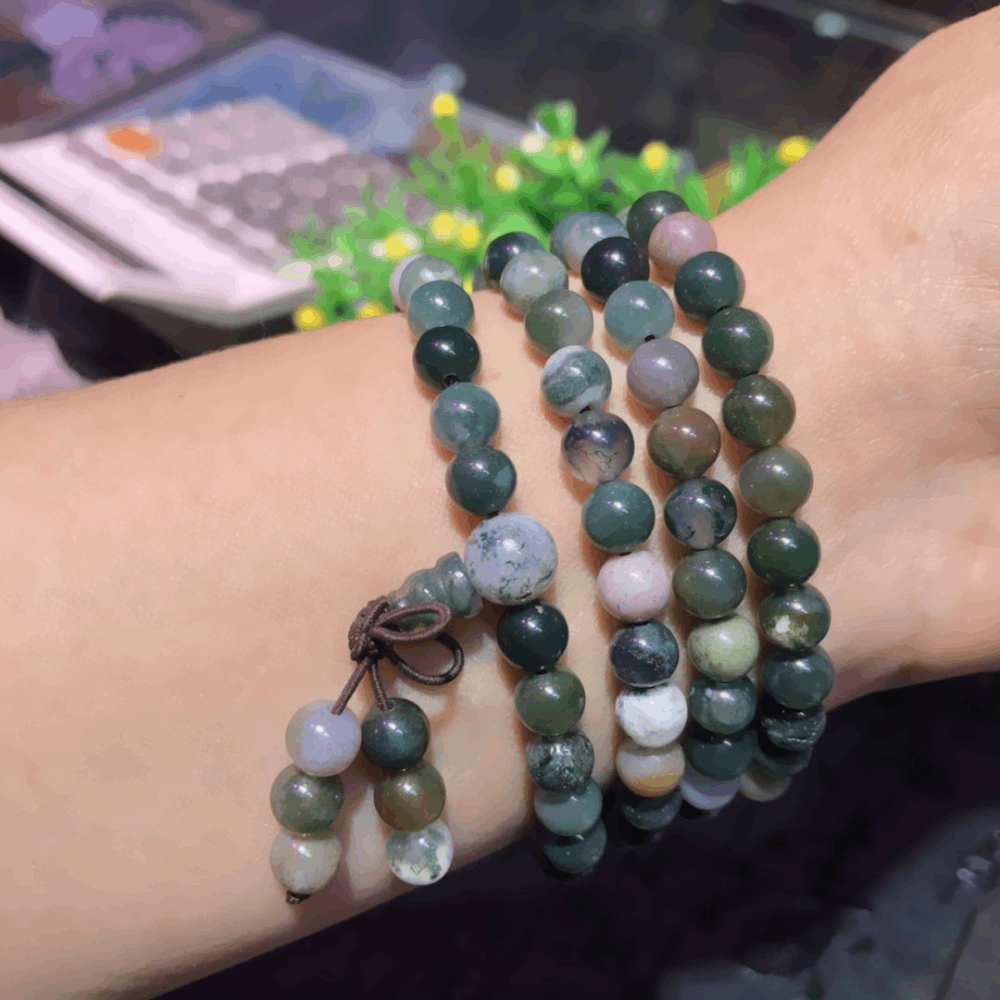 multi natural energy healing 6mm rose quartz green black mstones meditation 108 mala beads prayer bracelet necklace jewelry
