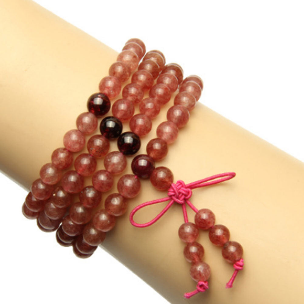 multi natural energy healing 6mm rose quartz green black mstones meditation 108 mala beads prayer bracelet necklace jewelry