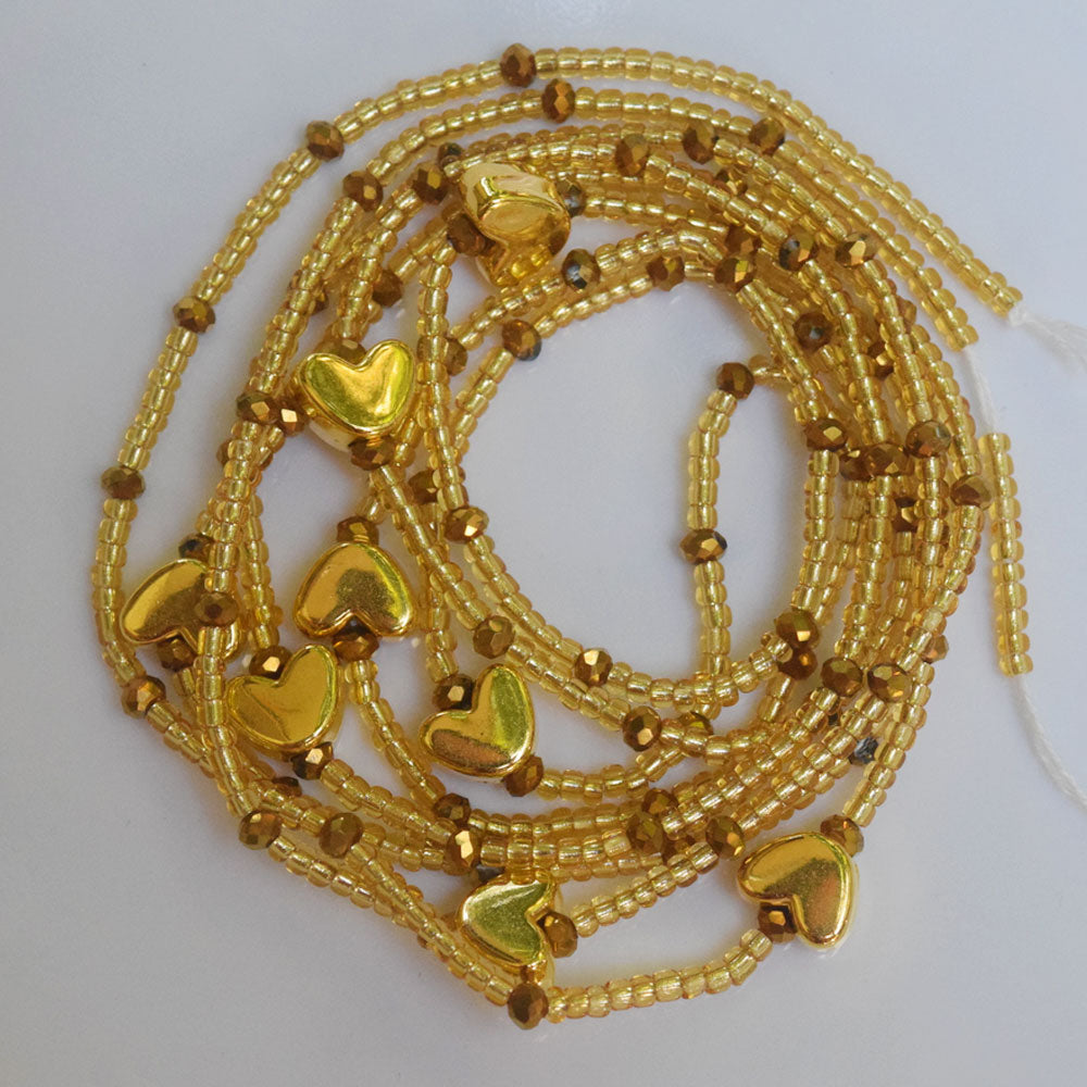 long crystal chip bead glass seed beads tie on design 50 inches long cotton string adjustable pure handmade