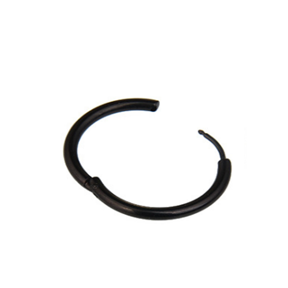 men's black silver and gold cartilage small stainless steel huggie hoop earring jewelry for women men