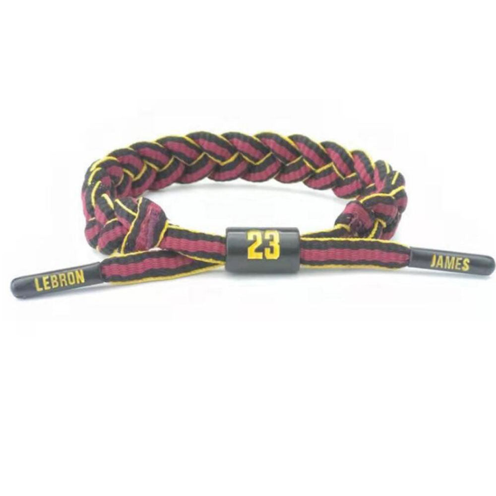 Basketball Sport Competition Fans shoelace bracelet braided for NBA SPORTS cheering squad