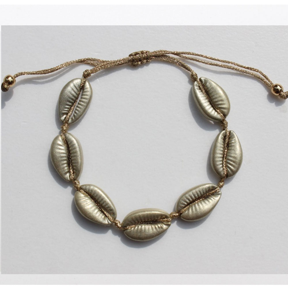 Hawaii fashion multi color handmade alloy bead shell bracelet handmade bracelet beads shell jewelry
