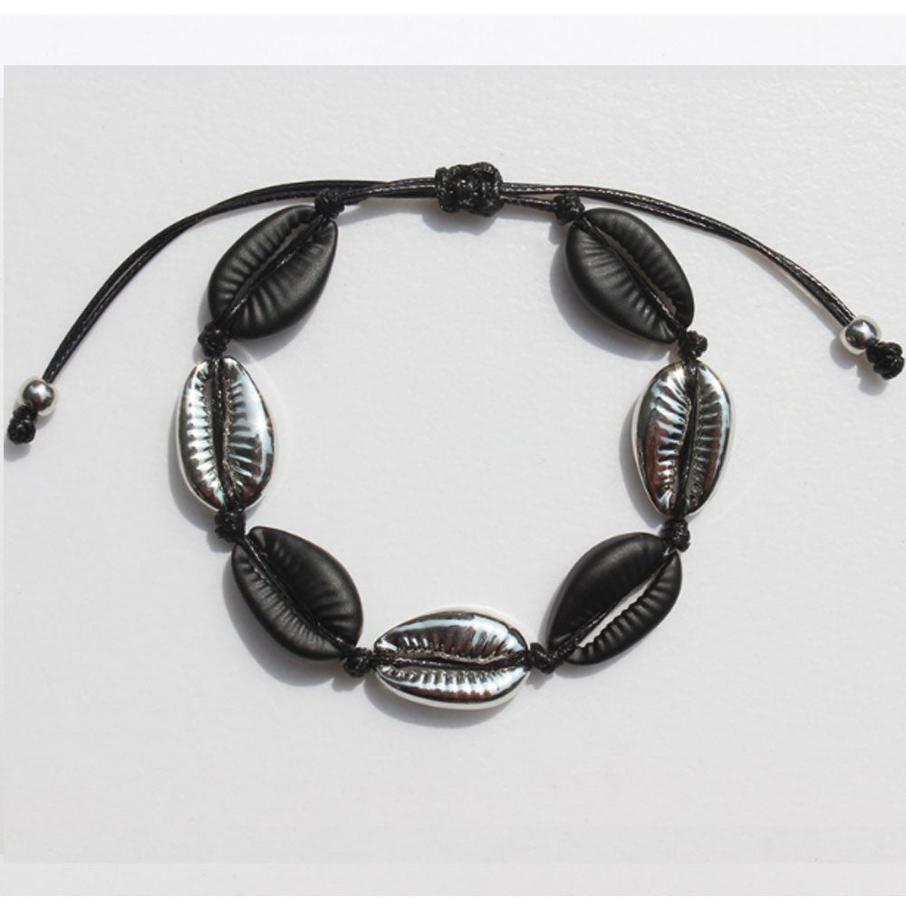 Hawaii fashion multi color handmade alloy bead shell bracelet handmade bracelet beads shell jewelry