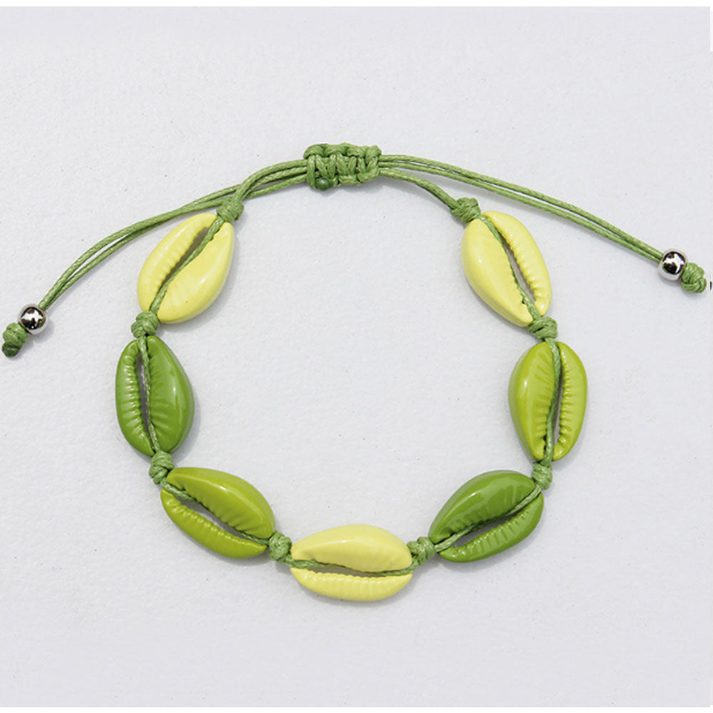 Hawaii fashion multi color handmade alloy bead shell bracelet handmade bracelet beads shell jewelry