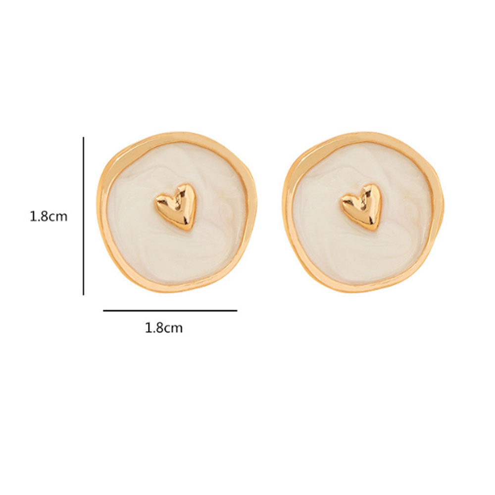 korean moon star lightning five pointed enamel stud earrings jewelry on sale