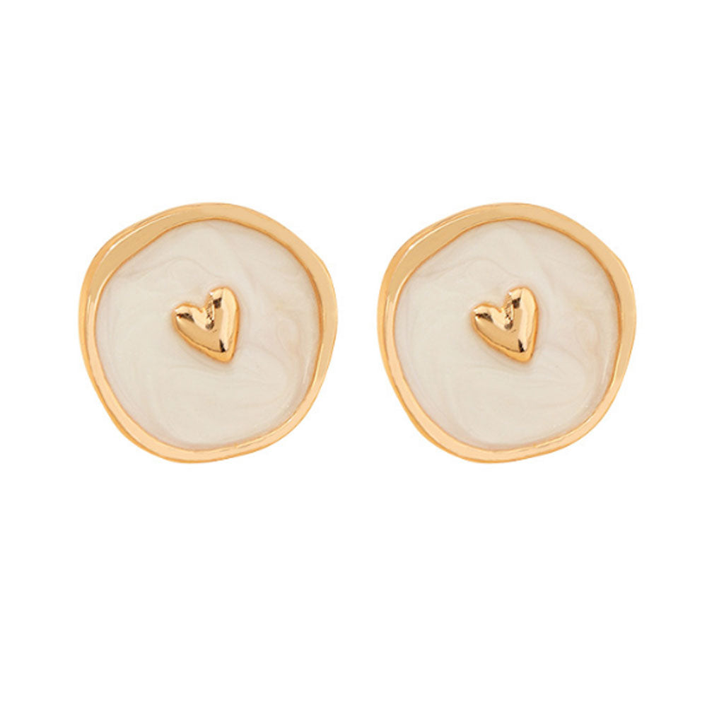 korean moon star lightning five pointed enamel stud earrings jewelry on sale