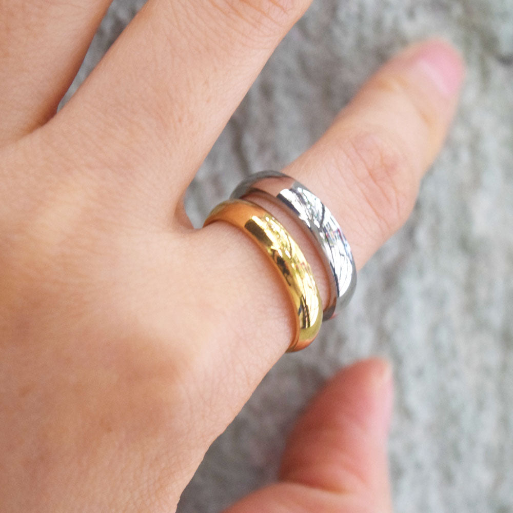high quality party wedding titanium stainless steel statement band ring for women men finger rings jewelry fashion accessories