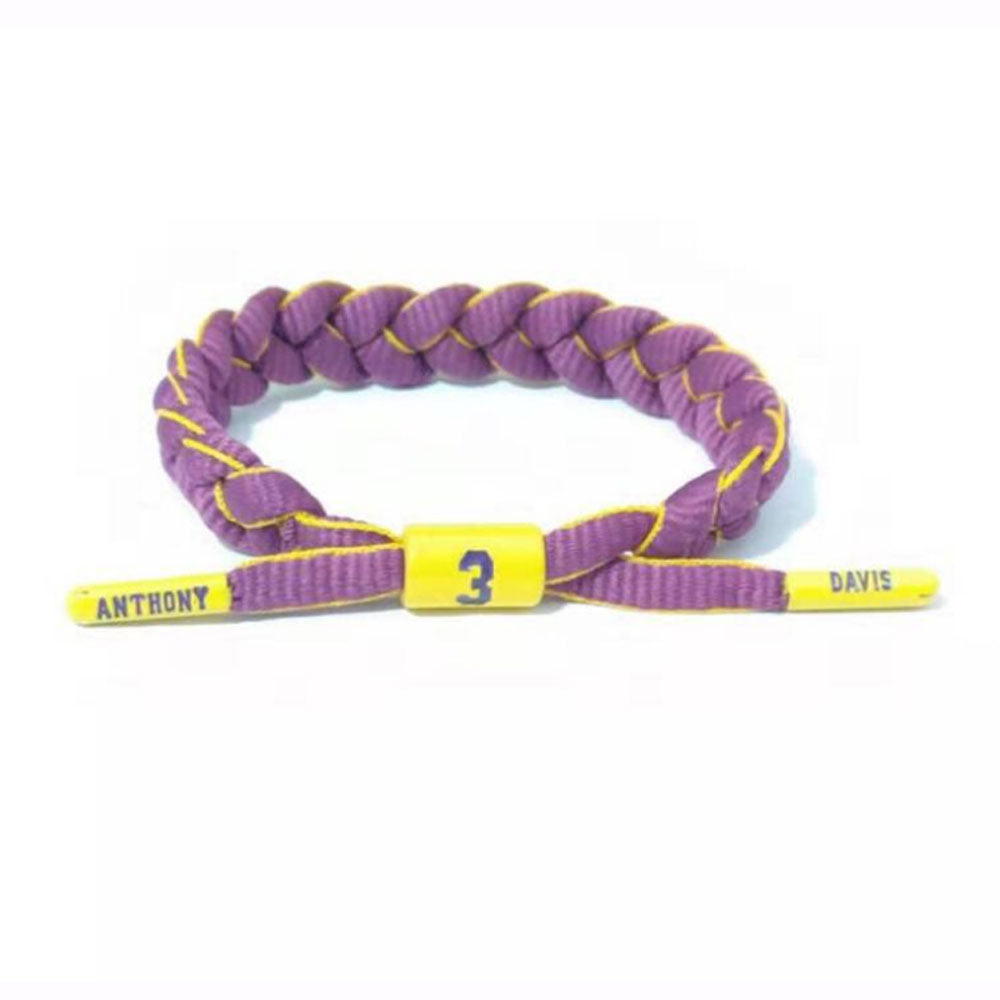 Basketball Sport Competition Fans shoelace bracelet braided for NBA SPORTS cheering squad