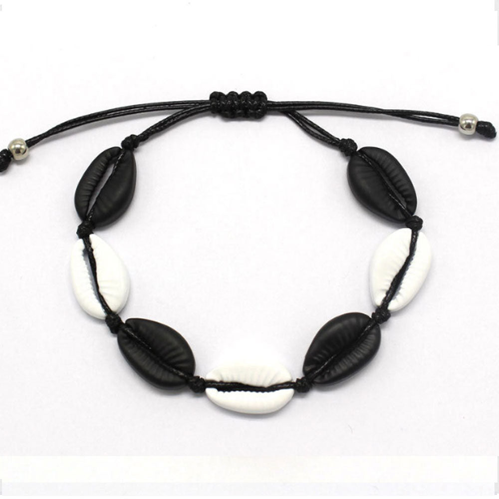 Hawaii fashion multi color handmade alloy bead shell bracelet handmade bracelet beads shell jewelry