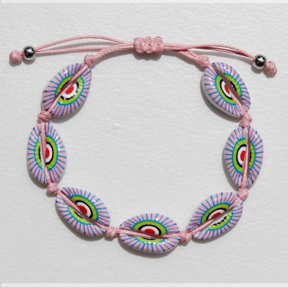 Hawaii fashion multi color handmade alloy bead shell bracelet handmade bracelet beads shell jewelry