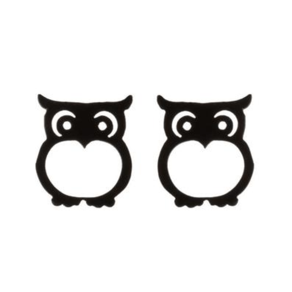 stainless steel earrings owl charm stud earring jewelry earrings studs for women wholesale