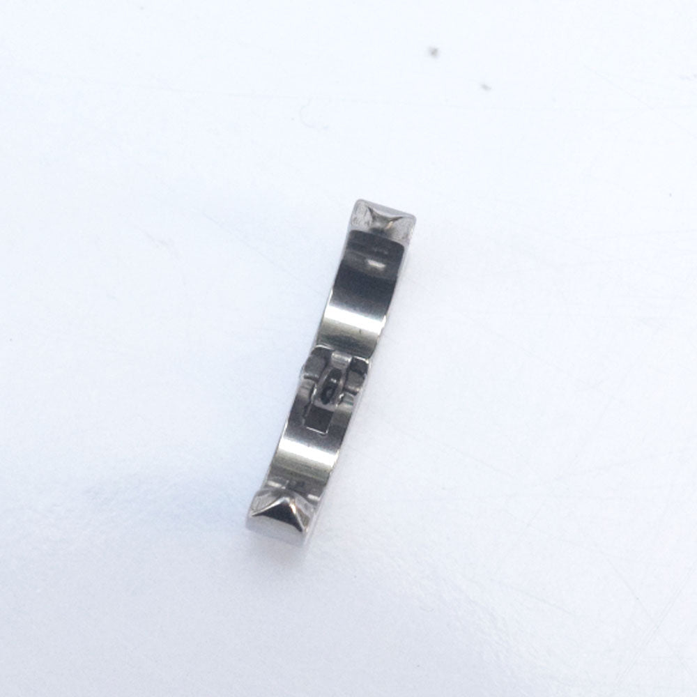 titamuim stainless steel blank small open cuff no pierced ears huggie hoop clip earring men styles unisex design
