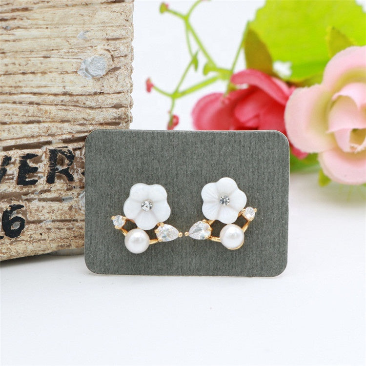 100pcs a pack small tiny earring cards wholesale kraft paper ear stud earrings display card 2.5x3.5cm for women fashion jewelry