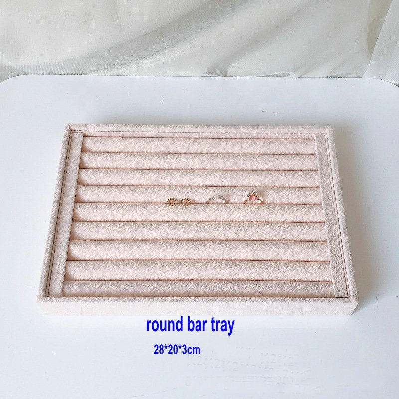 middle size luxury jewelry shop chain store showcase storage tray necklace earring ring bracelet packaging display tray