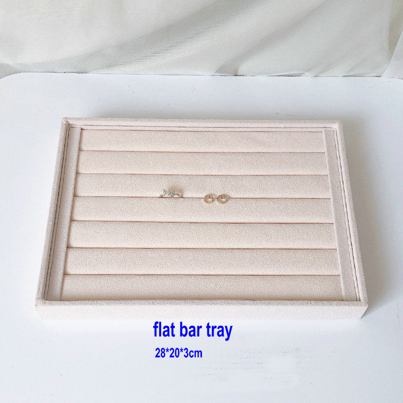 middle size luxury jewelry shop chain store showcase storage tray necklace earring ring bracelet packaging display tray