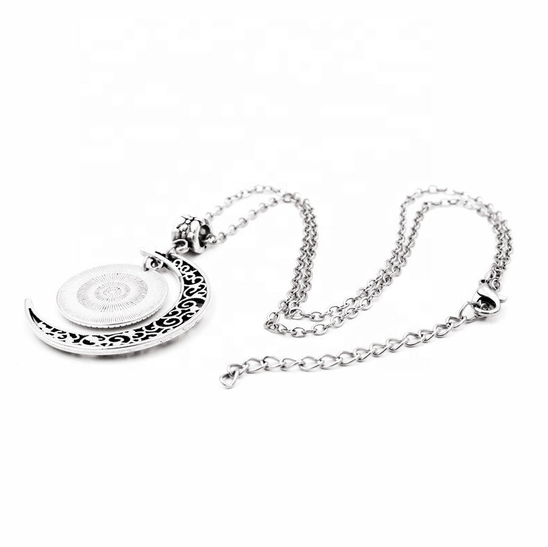 Silver Color Women Christmas Snowman Earrings Bracelet Moon Star Gem Necklace Jewelry Sets for Christmas New Year gift