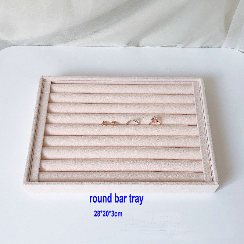 middle size luxury jewelry shop chain store showcase storage tray necklace earring ring bracelet packaging display tray