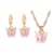 Fashion trendy accessories acrylic butterfly charm pendan necklace andt earrings jewelry set