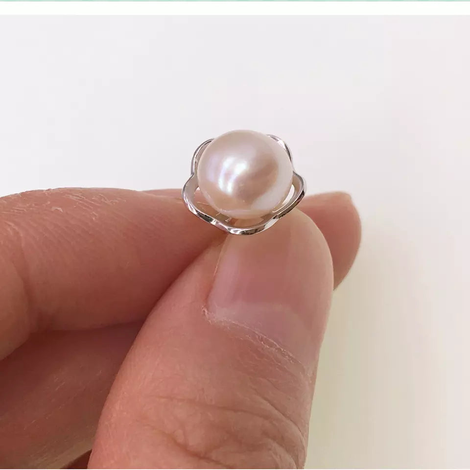 925 sterling silver with freshwater pearl bead stud earring for women earrings jewelry for girls