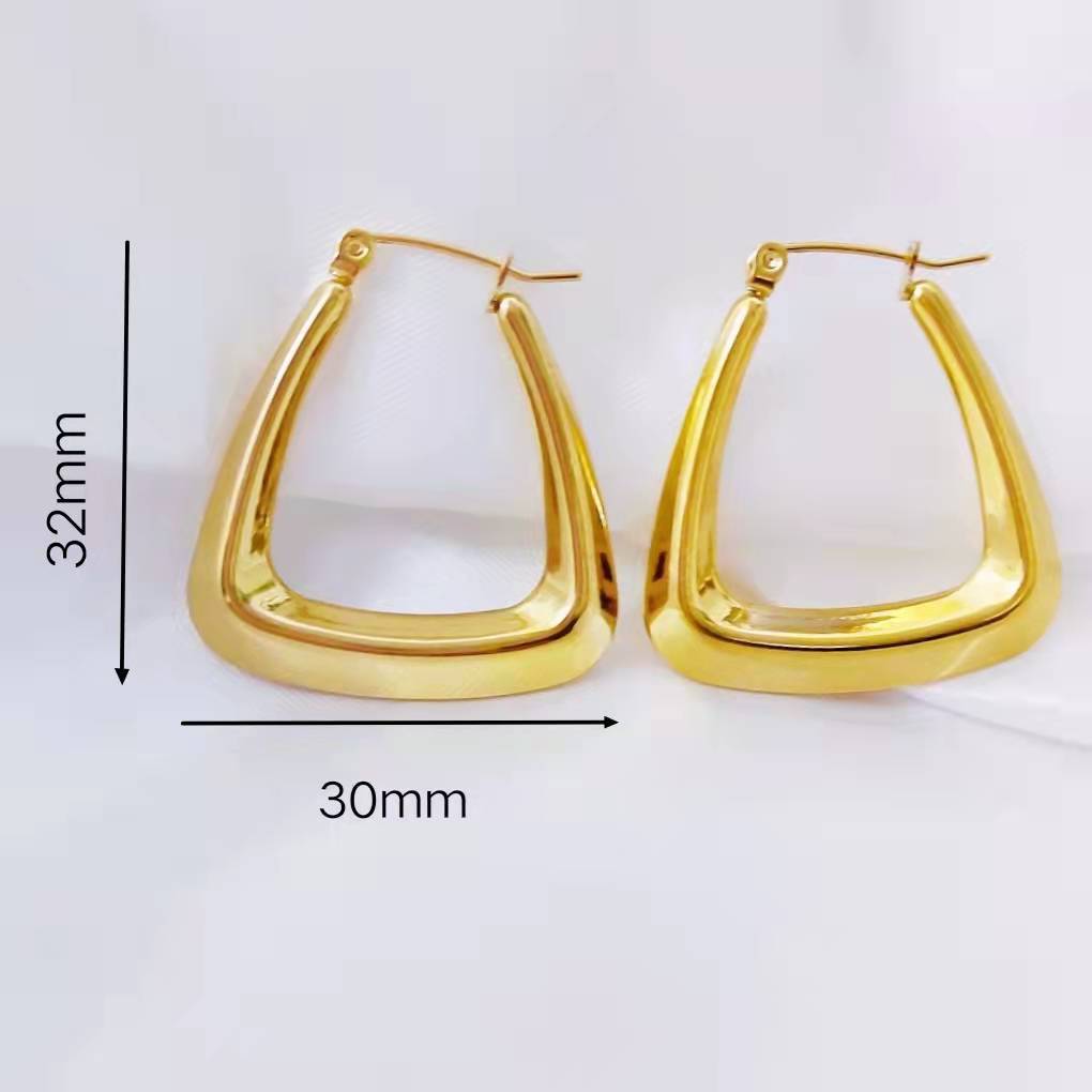 women made by high polished stainless steel 316 earrings earring jewelry geometric dangle tarnish free