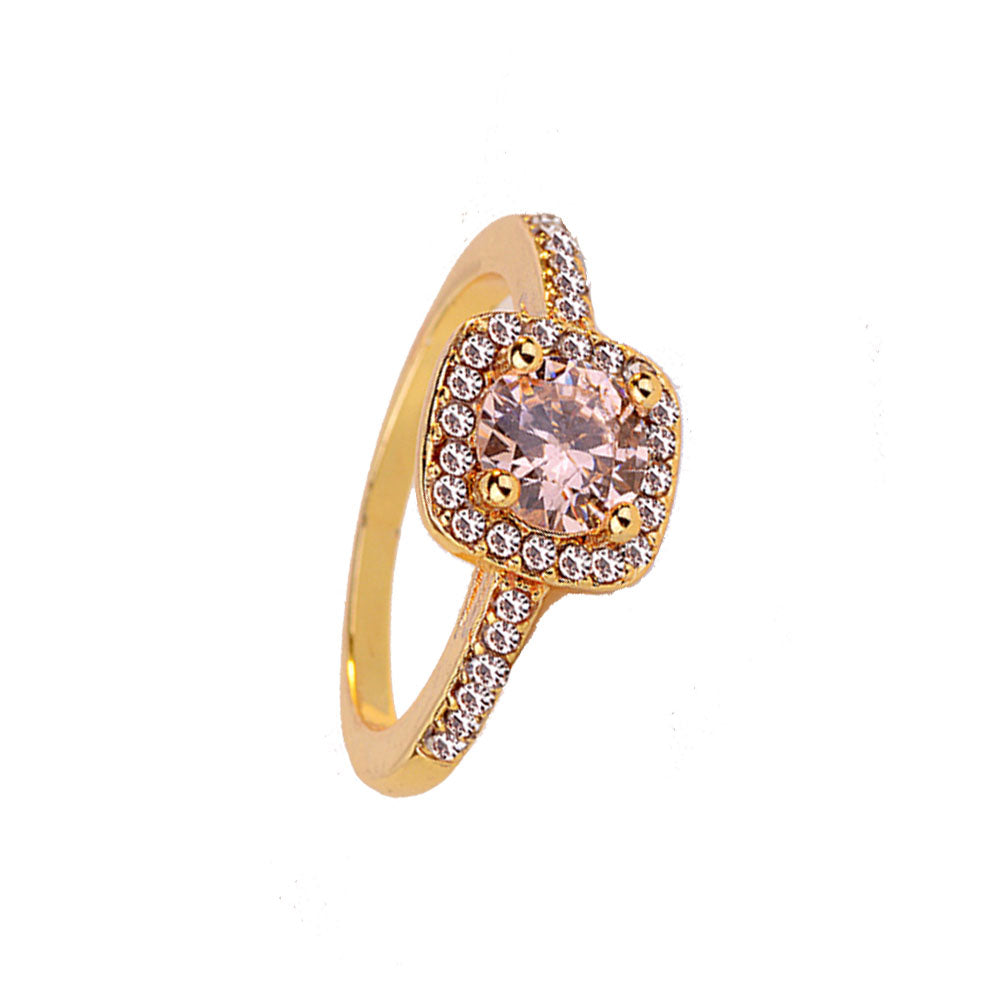 wholesale fashion copper alloy Heart&Arrows zircon bead wedding party finger ring jewelry women China Manufacturer Supplier