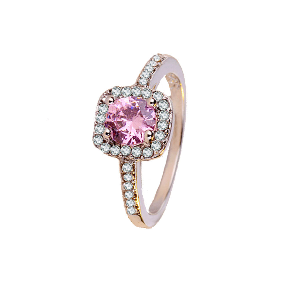 wholesale fashion copper alloy Heart&Arrows zircon bead wedding party finger ring jewelry women China Manufacturer Supplier