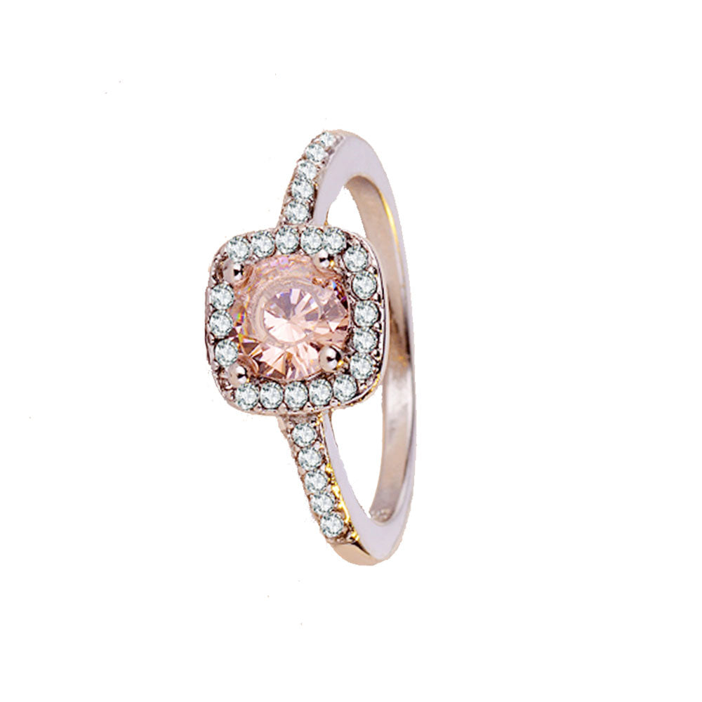 wholesale fashion copper alloy Heart&Arrows zircon bead wedding party finger ring jewelry women China Manufacturer Supplier