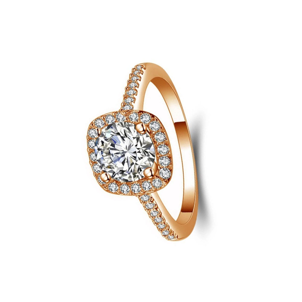 wholesale fashion copper alloy Heart&Arrows zircon bead wedding party finger ring jewelry women China Manufacturer Supplier
