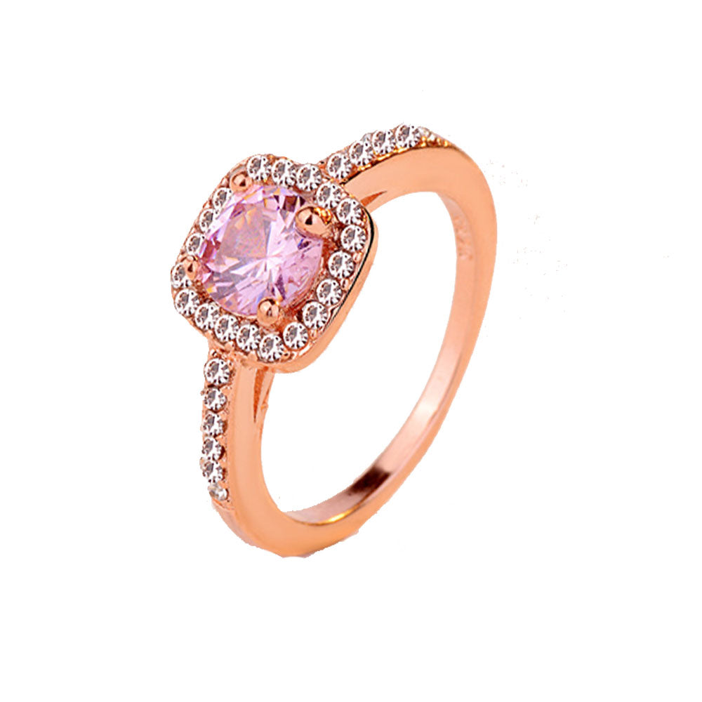 wholesale fashion copper alloy Heart&Arrows zircon bead wedding party finger ring jewelry women China Manufacturer Supplier