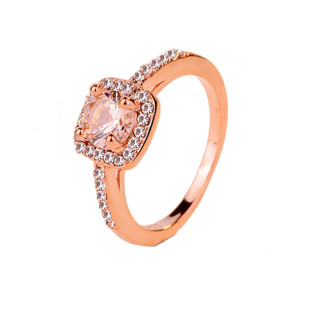 wholesale fashion copper alloy Heart&Arrows zircon bead wedding party finger ring jewelry women China Manufacturer Supplier