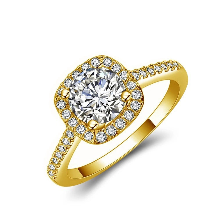 wholesale fashion copper alloy Heart&Arrows zircon bead wedding party finger ring jewelry women China Manufacturer Supplier