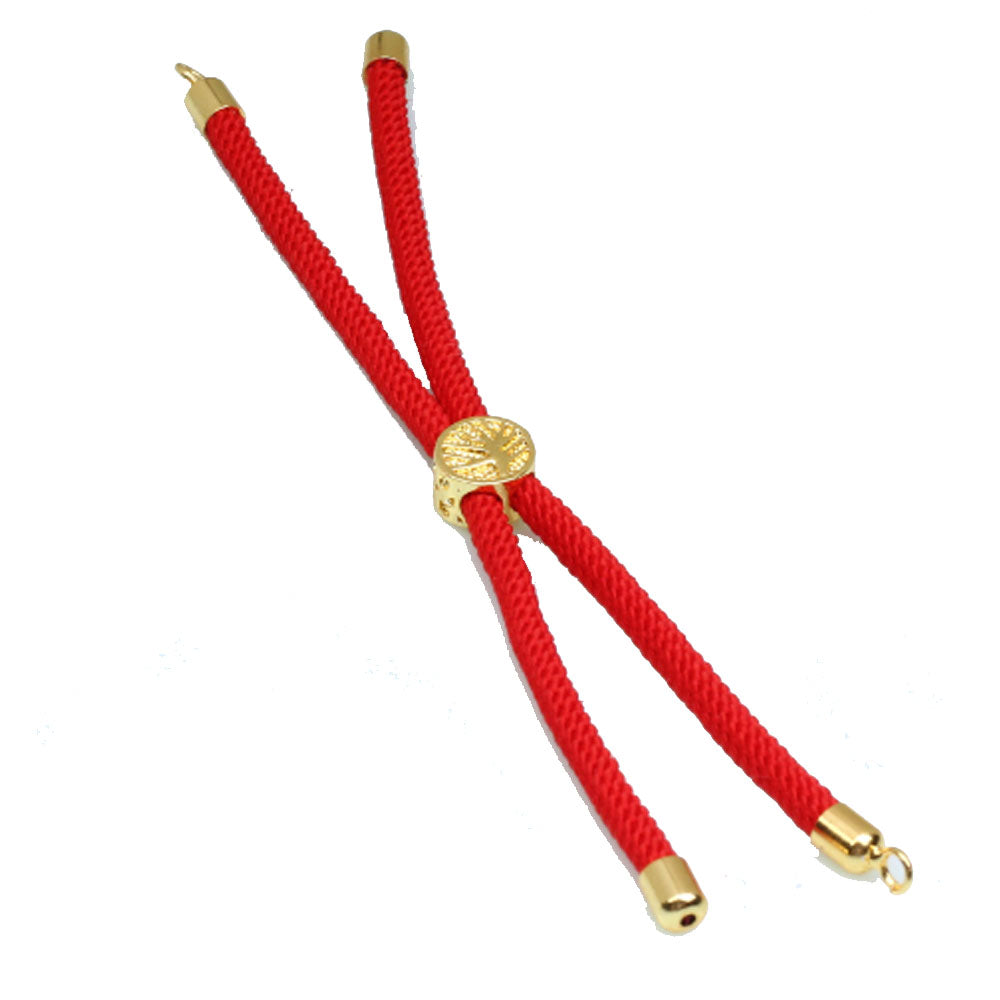 wholesale handmade red milan string cord woven bracelet rich colors to diy your own charms adjustable jewelry China Supplier