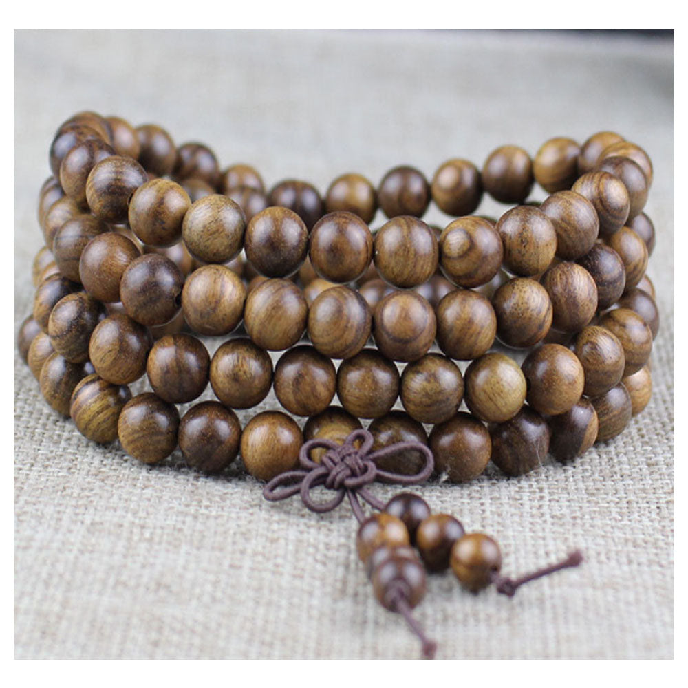 Unisex Natural Wenge 6mm 108 mala prayer beads Buddhist bead Necklace Bracelet Wood Meditation Rosary men fashion jewelry