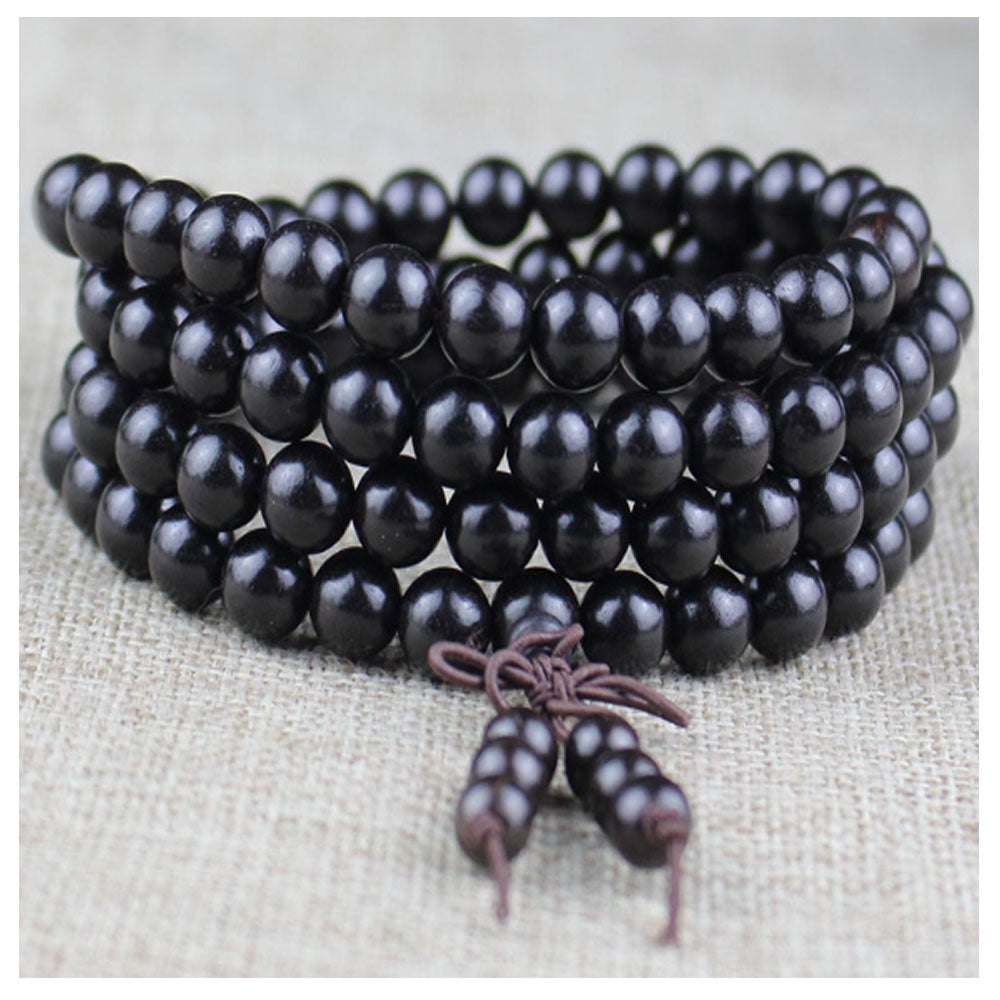 Unisex Natural Wenge 6mm 108 mala prayer beads Buddhist bead Necklace Bracelet Wood Meditation Rosary men fashion jewelry