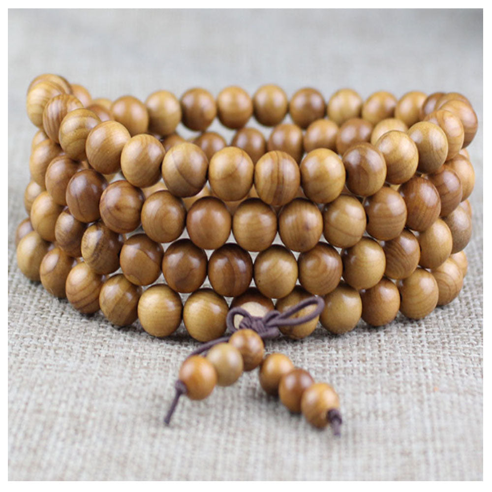 Unisex Natural Wenge 6mm 108 mala prayer beads Buddhist bead Necklace Bracelet Wood Meditation Rosary men fashion jewelry