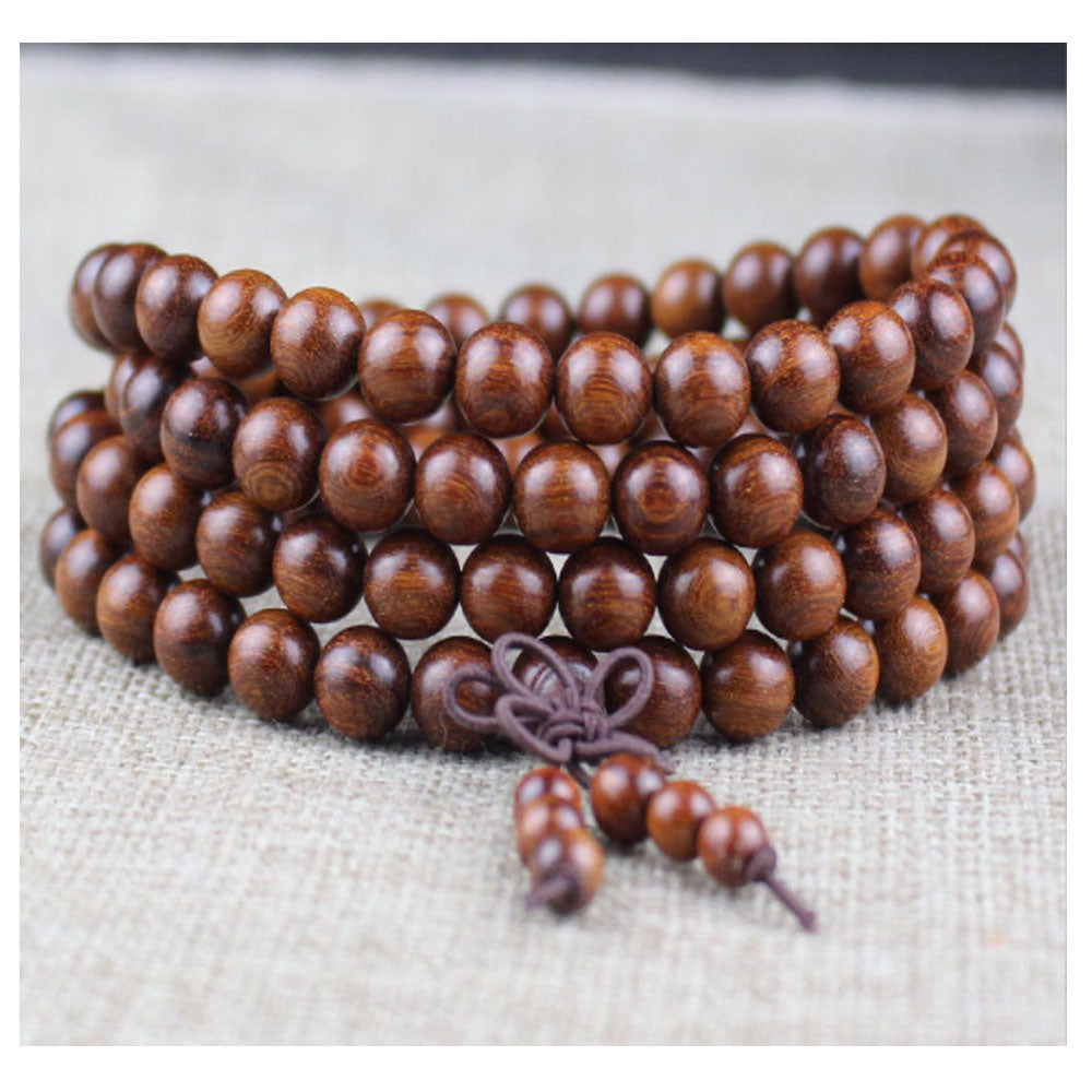 Unisex Natural Wenge 6mm 108 mala prayer beads Buddhist bead Necklace Bracelet Wood Meditation Rosary men fashion jewelry