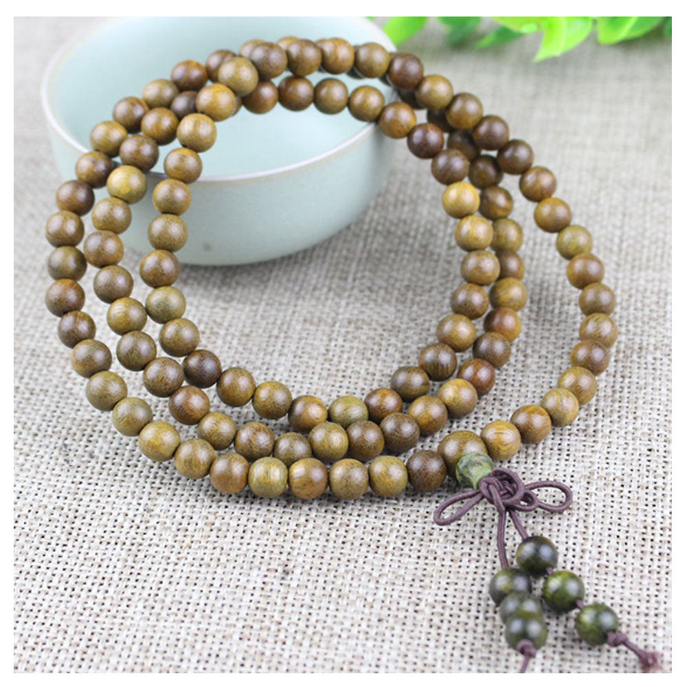 Unisex Natural Wenge 6mm 108 mala prayer beads Buddhist bead Necklace Bracelet Wood Meditation Rosary men fashion jewelry