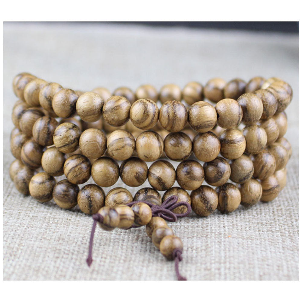 Unisex Natural Wenge 6mm 108 mala prayer beads Buddhist bead Necklace Bracelet Wood Meditation Rosary men fashion jewelry