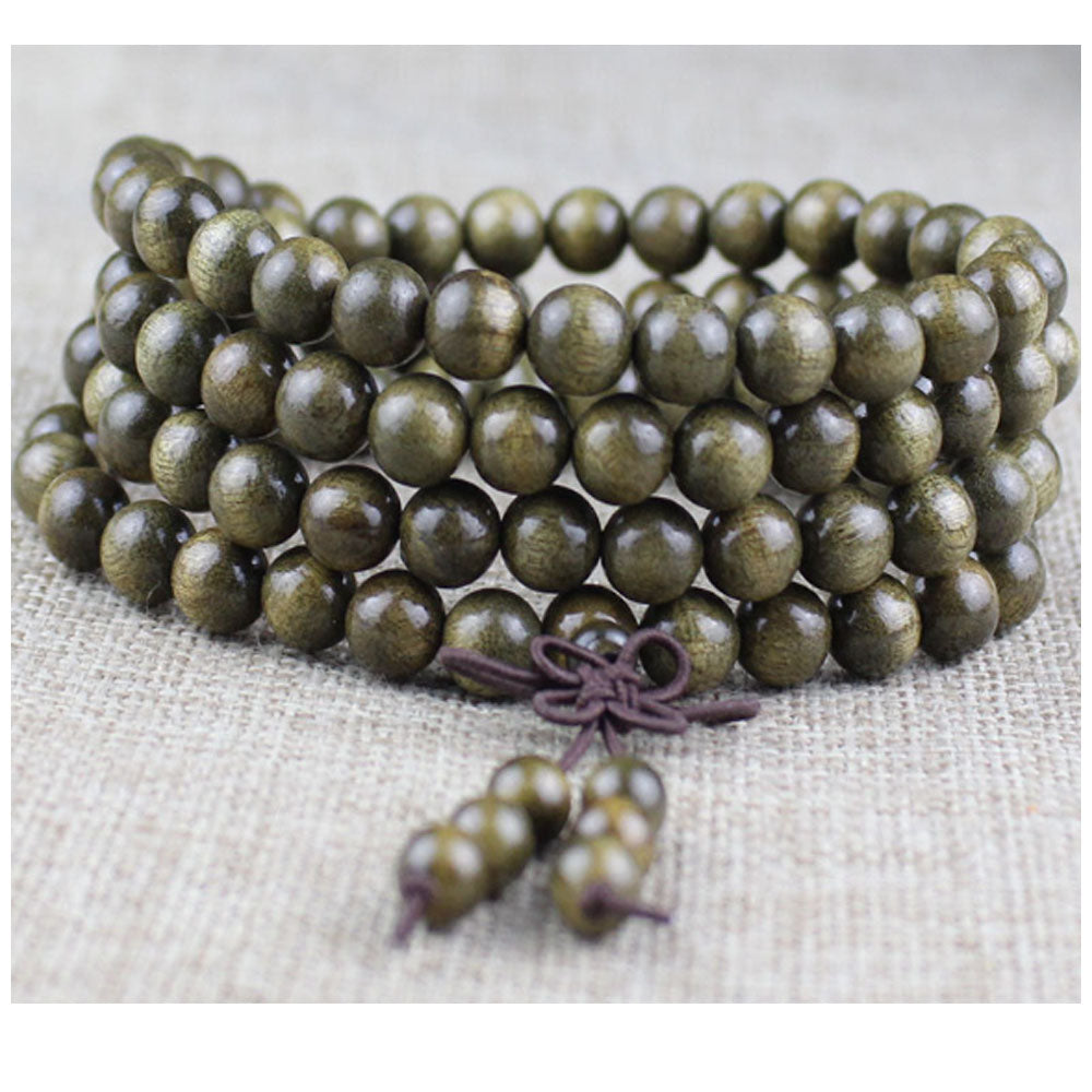 Unisex Natural Wenge 6mm 108 mala prayer beads Buddhist bead Necklace Bracelet Wood Meditation Rosary men fashion jewelry