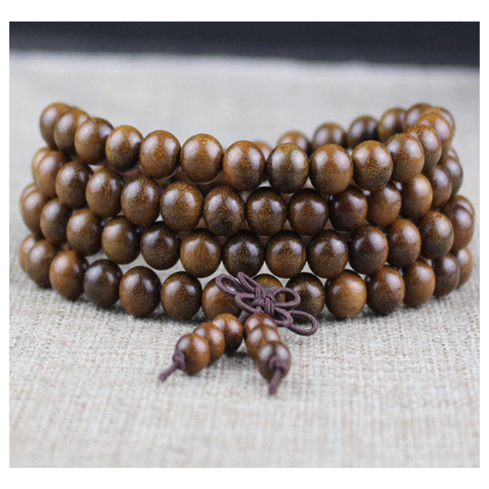 Unisex Natural Wenge 6mm 108 mala prayer beads Buddhist bead Necklace Bracelet Wood Meditation Rosary men fashion jewelry