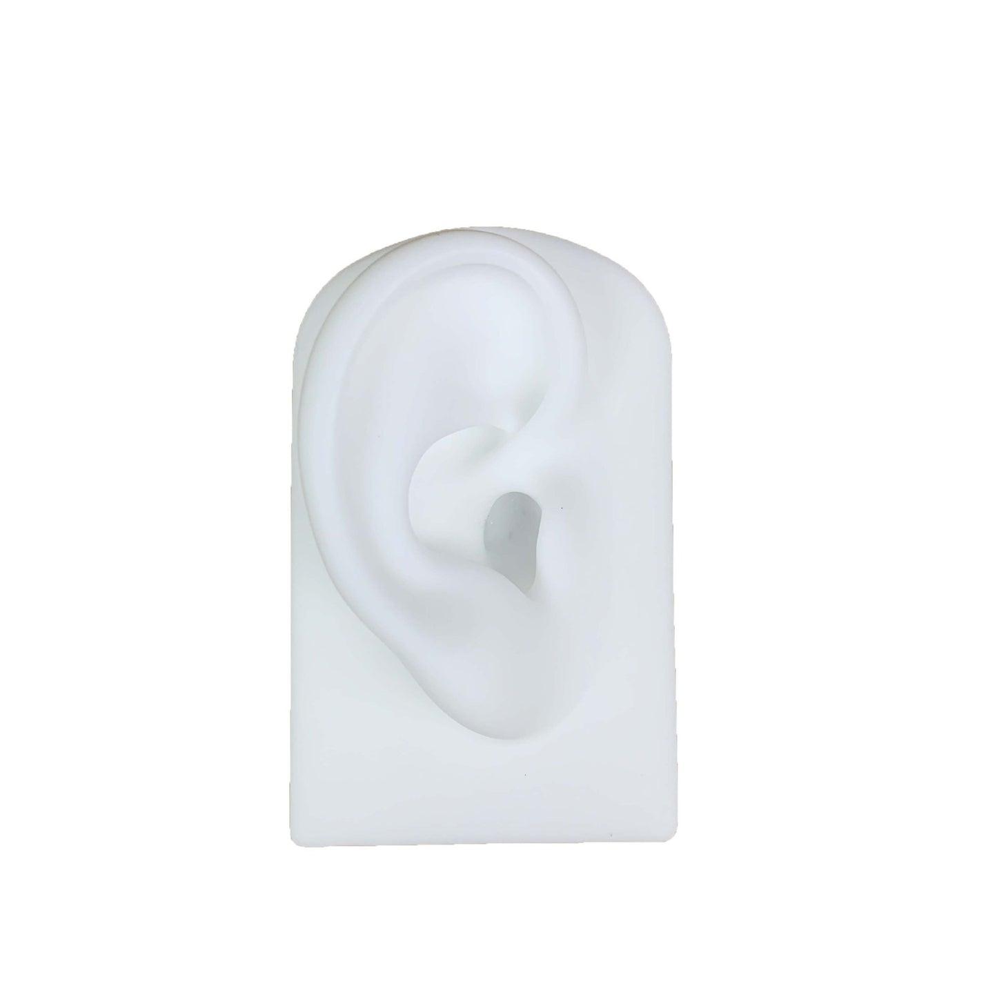 hot selling silicone ear model to display the earrings white black skin colors