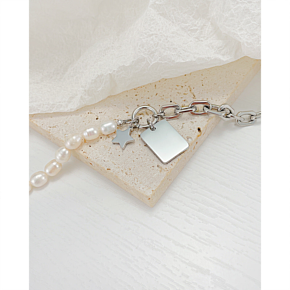 half chain half pearl bracelet supplier