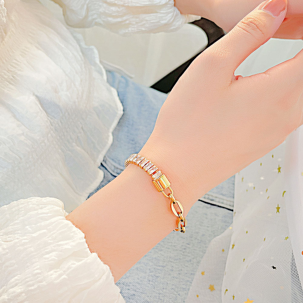 tennis steel chain bracelet factory China